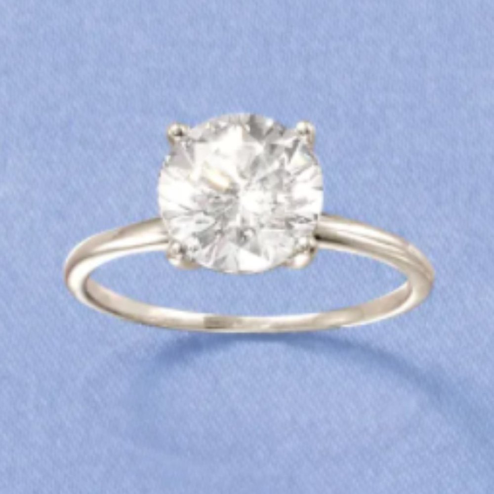 CZ Solitaire Promise Ring